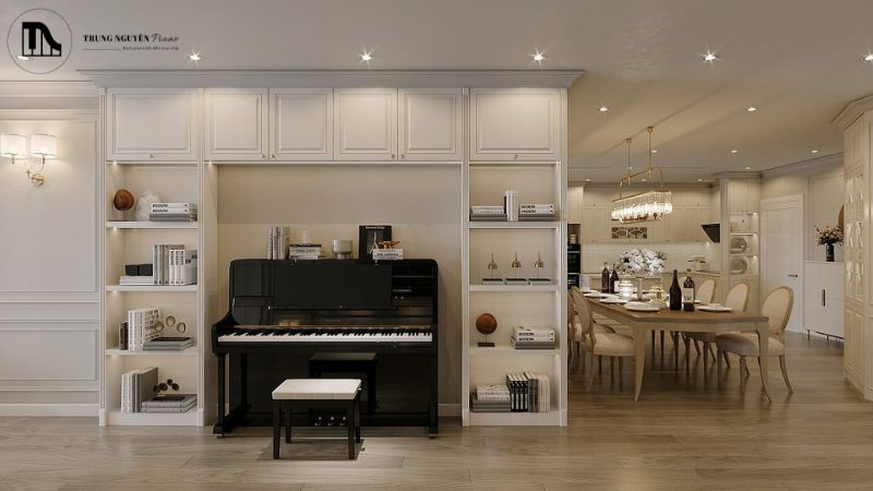 Kích thước và cách bố trí piano chung cư