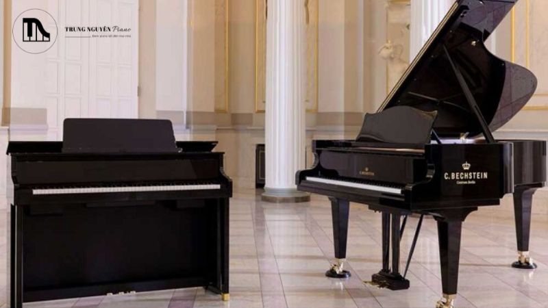 So sánh Grand Piano và Upright: Đặc điểm & khác biệt 9 Grand Piano và Upright Piano (piano đứng) lại có những khác biệt rất lớn về cấu tạo, cơ chế hoạt động