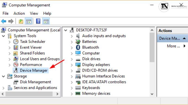 Kiểm tra trong cửa sổ Device Manager trên Windows