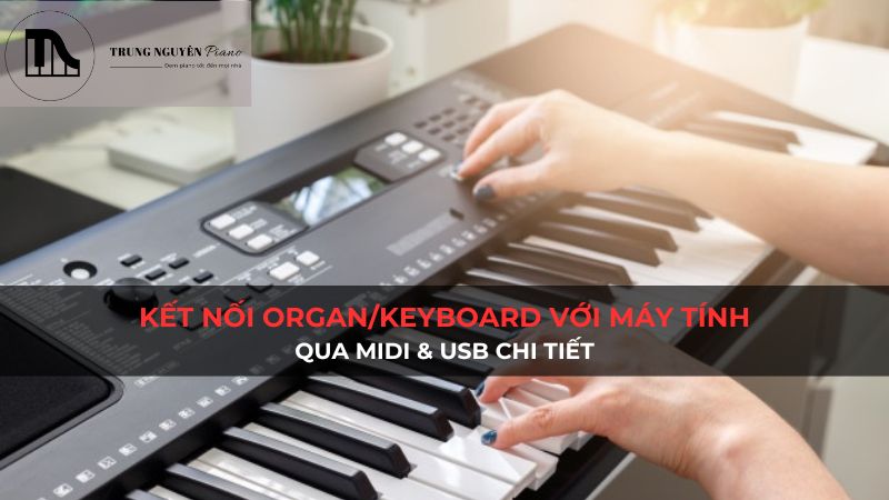 Kết nối Organ với máy tính qua MIDI & USB chi tiết