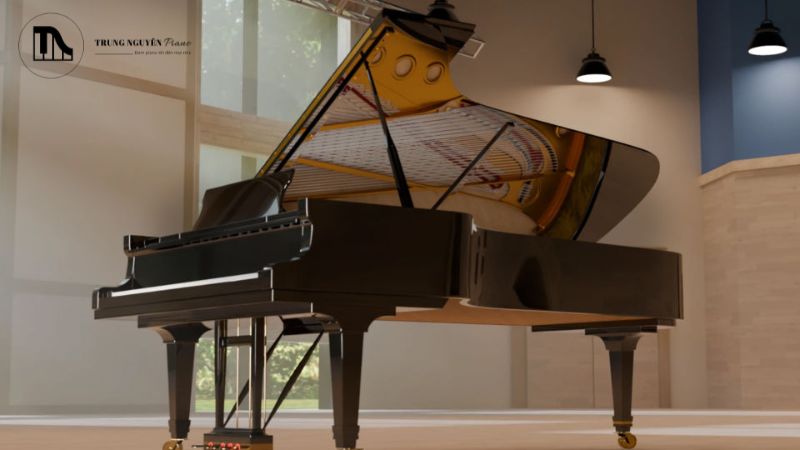 Đàn piano kiểu Vienna có bộ máy nhẹ hơn, phím nông hơn, mang lại âm thanh thanh thoát