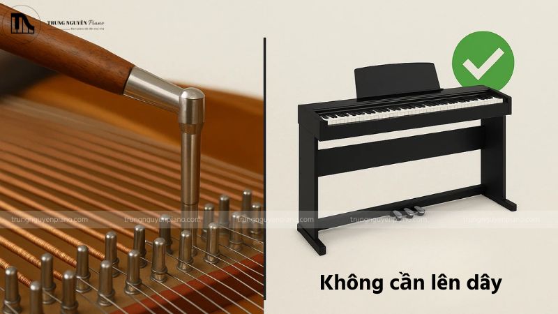 Piano điện không cần lên dây định kỳ