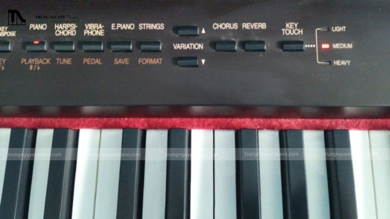 Bảng điều khiển của Roland HP2800 với các nút chức năng