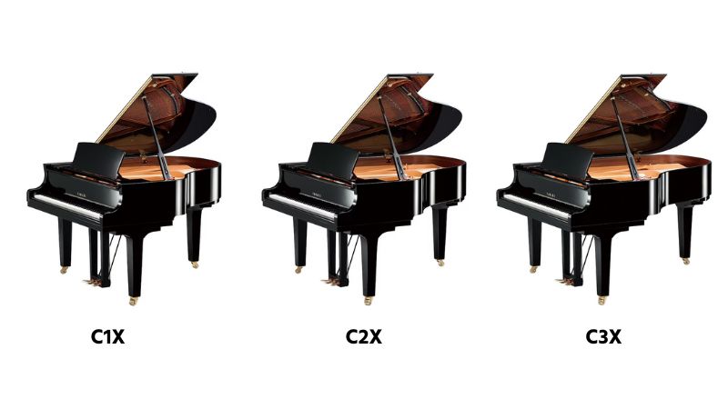 So sánh grand piano Yamaha CX và Yamaha GC: Chọn đàn nào phù hợp? 3 Các model chính trong dòng Yamaha CX series