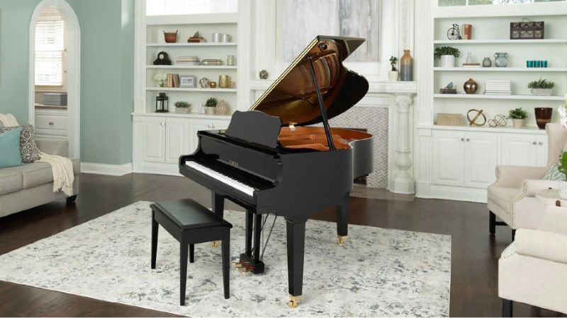 Yamaha GB1K trong phòng khách căn hộ ấm cúng