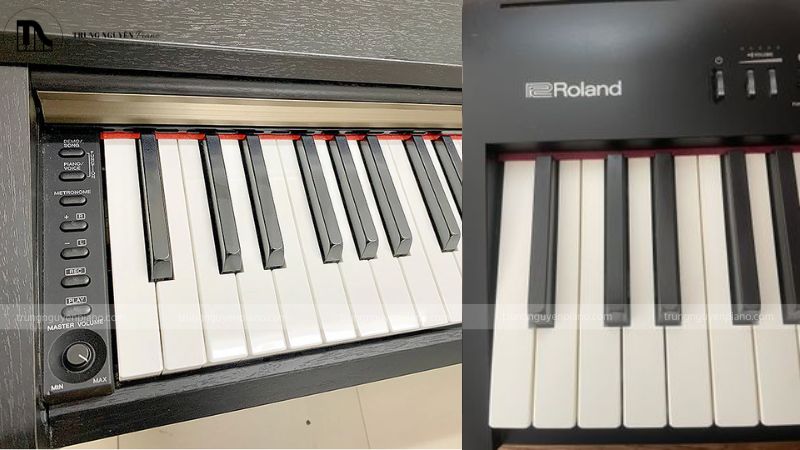 Đánh giá đàn piano điện Yamaha YDP-161: Có nên mua không? 6 Cận cảnh bàn phím YDP-161 và FP-30