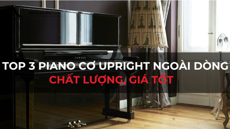 Top 3 piano cơ Upright ngoài dòng chất lượng, giá tốt