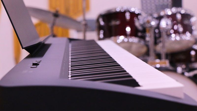 Không gian sử dụng đàn piano điện tại nhà