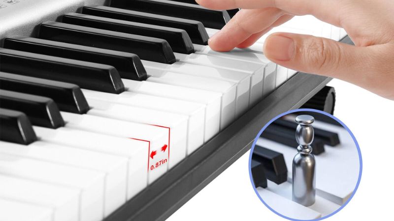 Độ nhạy cảm ứng lực điều chỉnh cách đàn phản ứng về âm lượng