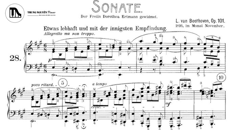 Beethoven sáng tác "Pathétique" Sonata vào năm 1798 và xuất bản năm 1799