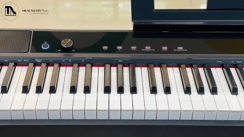 Chơi đàn piano liên tục có cần nghỉ không? 2 Piano điện hiện đại với bàn phím và bảng điều khiển