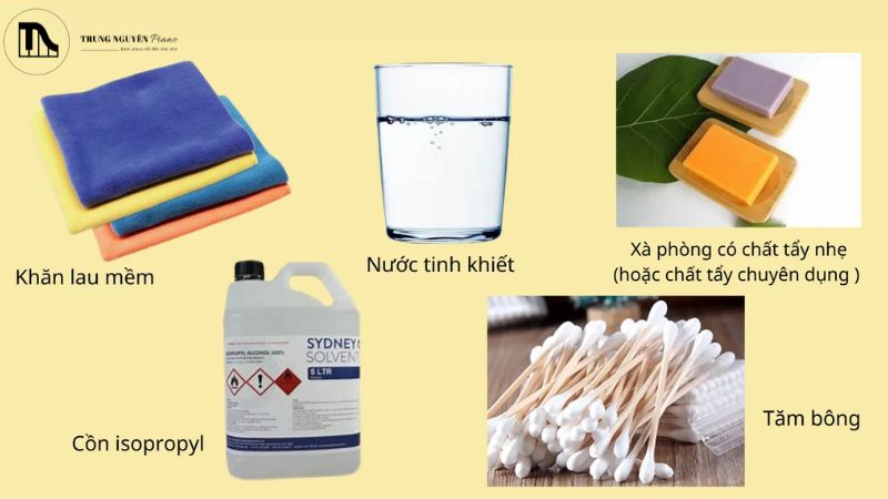 Dụng cụ cần có khi vệ sinh piano điện