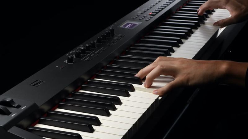 Phím đàn organ với thiết kế hỗ trợ cảm ứng lực