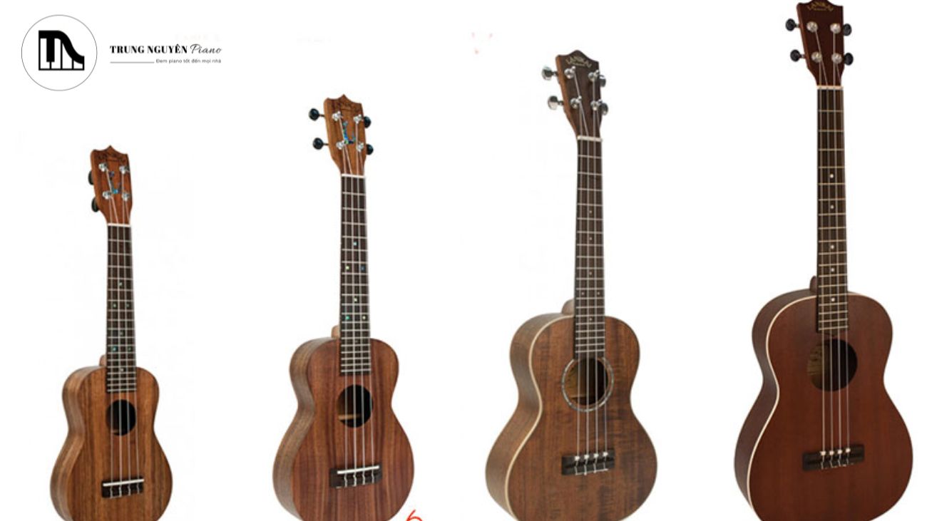 Ukulele Soprano là loại Ukulele có kích thước nhỏ nhất, với chiều dài tổng thể thường khoảng 21 inches