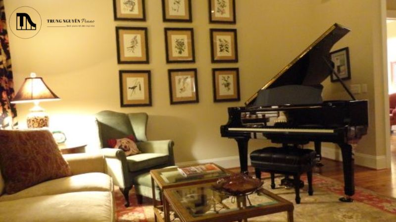 Sử dụng khăn mềm, sạch, chuyên dụng cho đàn piano.