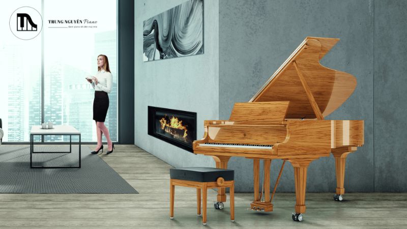 Upright piano cần không gian sát tường, trong khi piano điện linh hoạt hơn