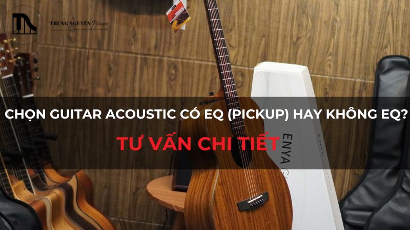 Chọn Guitar Acoustic có EQ (Pickup) hay không EQ? Tư vấn chi tiết