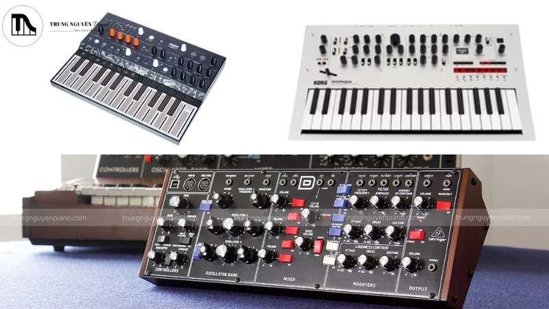 Các mẫu synthesizer Arturia MicroFreak, Korg Minilogue, Behringer Model D