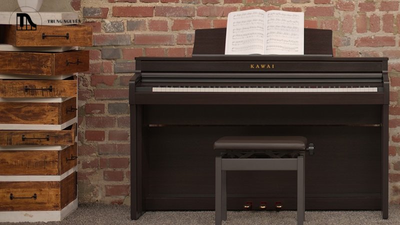 Kawai CA49 tự hào với bộ máy phím Grand Feel Compact