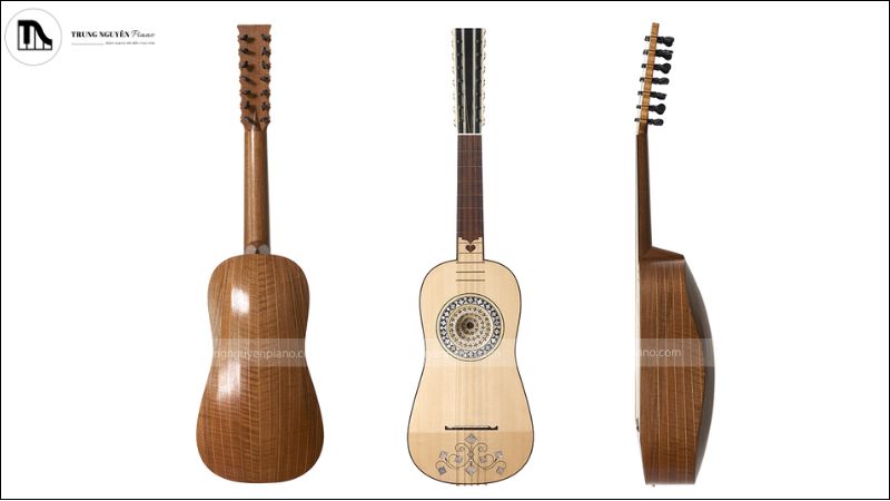 Lịch sử đàn guitar: Từ oud cổ đại đến guitar điện hiện đại 4 Guitar Baroque có thiết kế tinh xảo và âm thanh nhẹ nhàng, mang đậm phong cách âm nhạc châu Âu thời kỳ này.