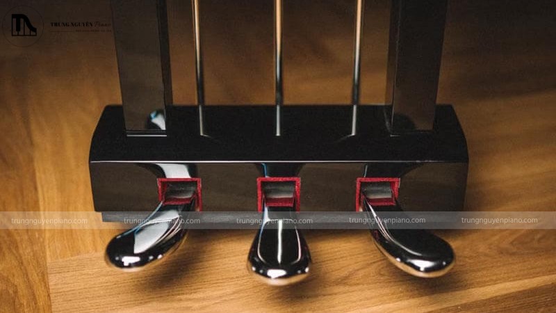 Cụm 3 pedal của piano cơ
