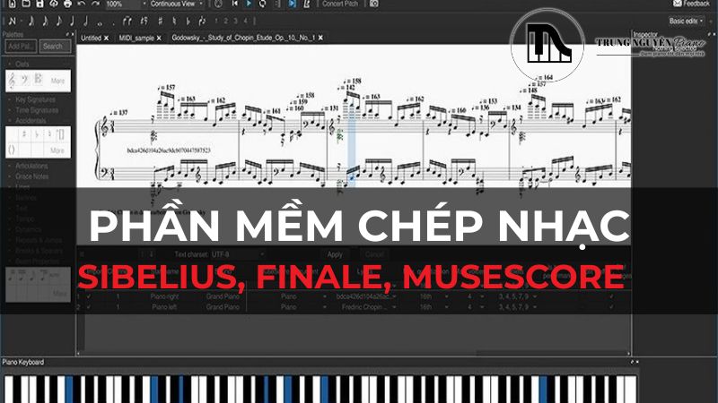 Cách dùng phần mềm chép nhạc: Sibelius, Finale, Musescore