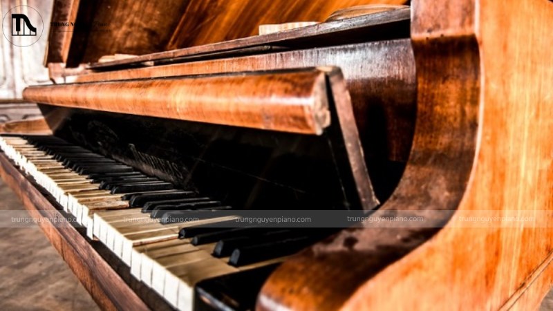Chi tiết đàn piano bị ảnh hưởng bởi độ ẩm như dây đàn bị gỉ nhẹ hoặc phím đàn bị kẹt