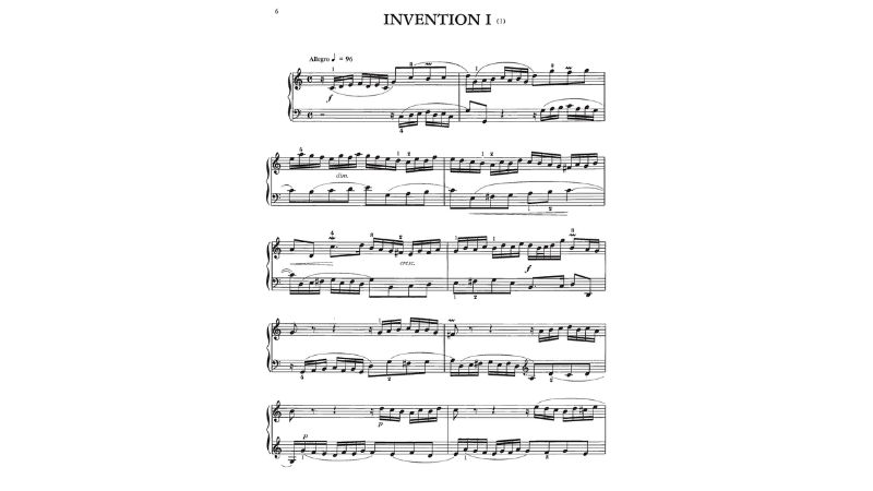 Bản nhạc cổ điển với kết cấu âm dày đặc đòi hỏi piano điện có polyphony cao