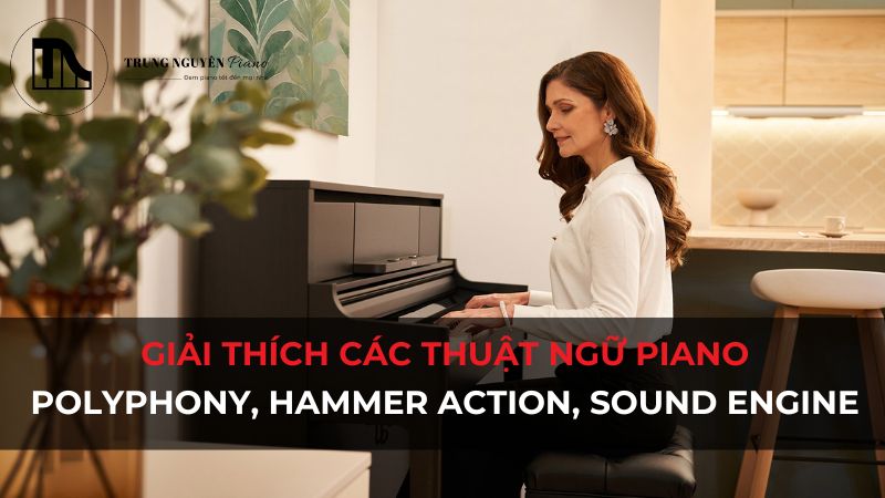 Giải thích các thuật ngữ Piano thường gặp: Polyphony, Hammer Action, Sound Engine