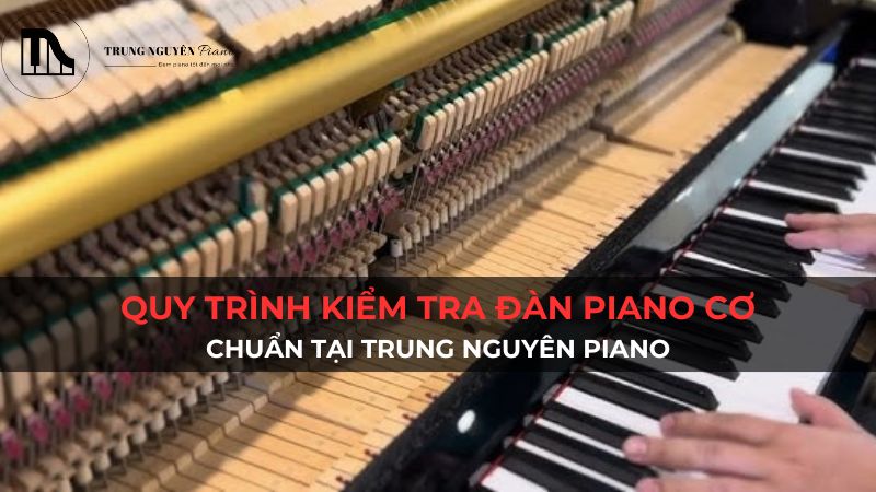 Quy trình kiểm tra đàn piano cơ: Chuẩn tại Trung Nguyên Piano