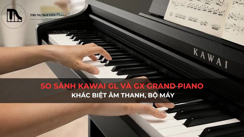 So sánh Kawai GL và GX series grand piano: Khác biệt âm thanh, bộ máy