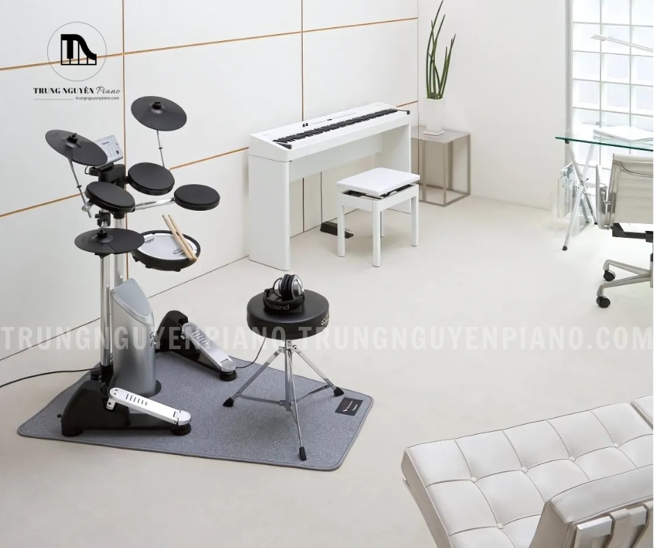 Trống Điện ROLAND HD1 10 Trống Điện ROLAND HD1 có thiết kế để phá vỡ mọi rào cản về không gian và tiếng ồn