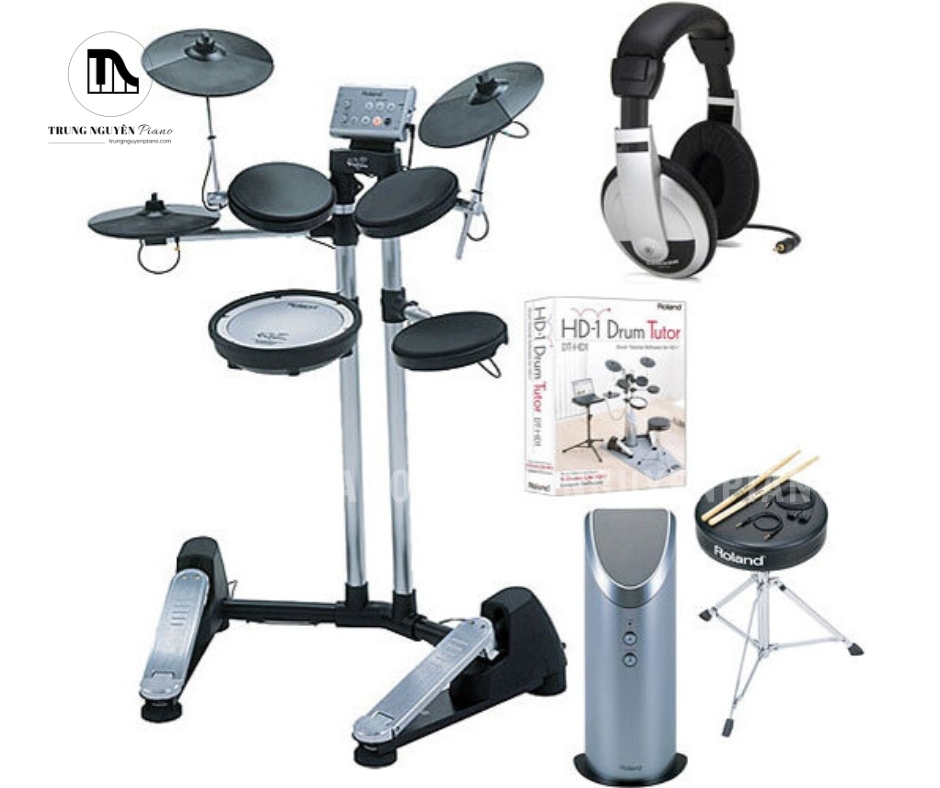 Trống Điện ROLAND HD1 sở hữu thiết kế "tất cả trong một" độc đáo và thông minh