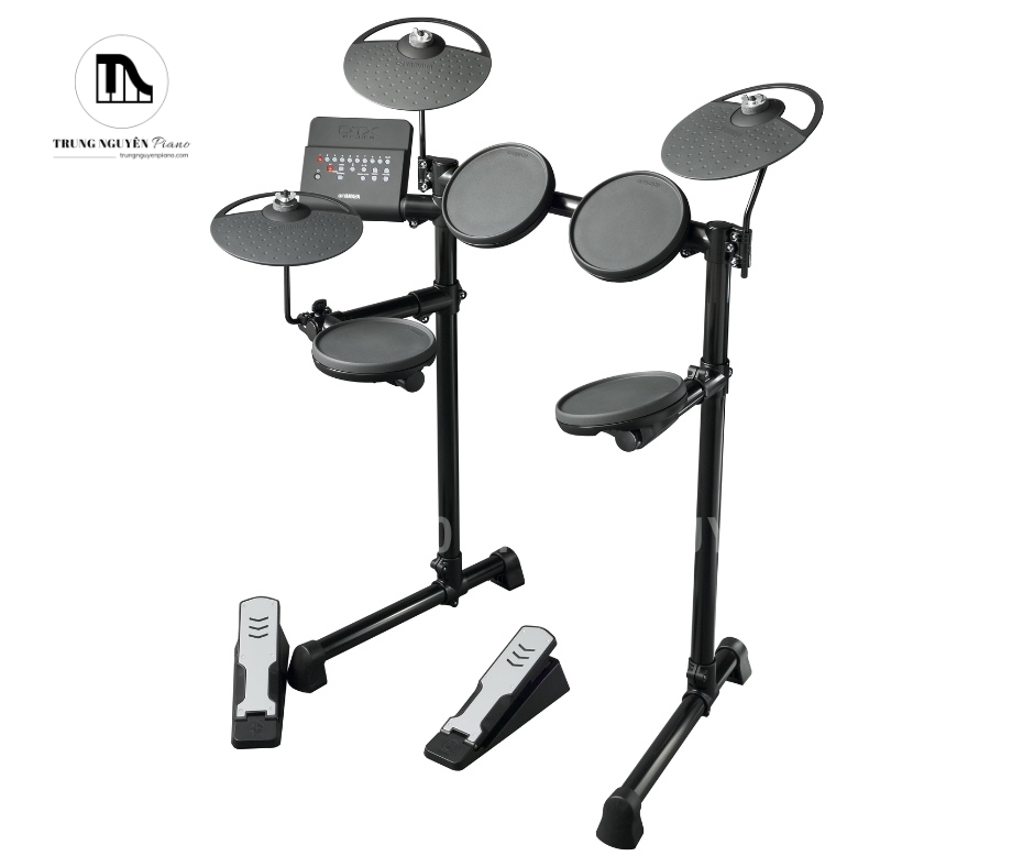 Trống Điện YAMAHA DTX400K với hệ thống khung sườn bằng thép chắc chắn nhưng rất nhẹ, cho phép điều chỉnh độ cao