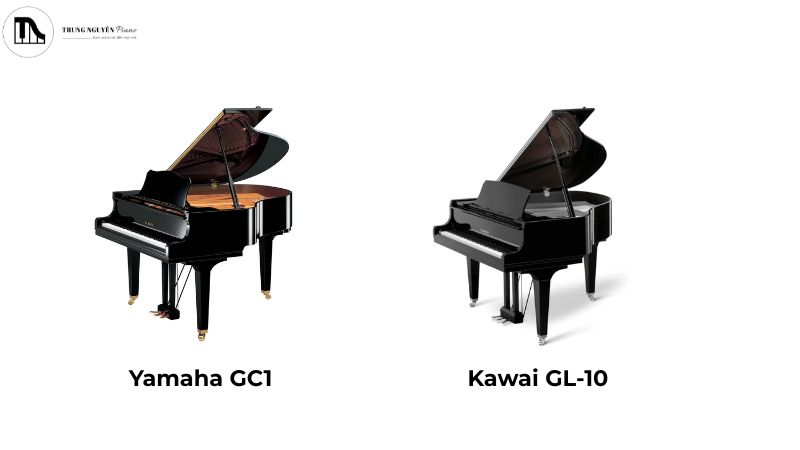 Yamaha GC1 và Kawai GL-10 đều có thiết kế baby grand thanh lịch