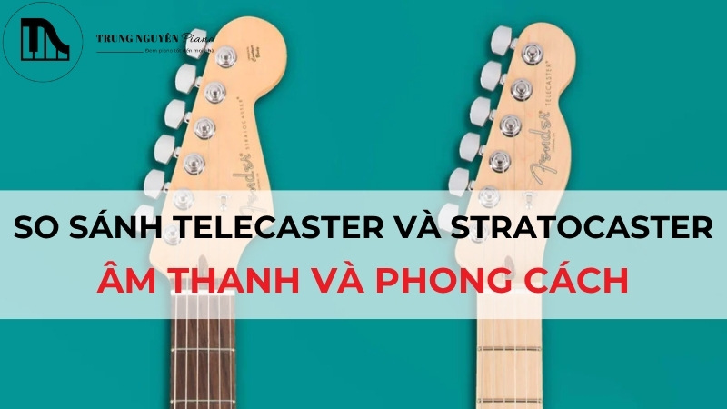 So sánh Guitar điện Telecaster và Stratocaster: Âm thanh và phong cách