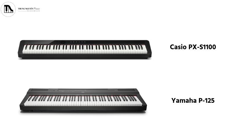 Độ mỏng giữa Casio PX-S1100 và Yamaha P-125