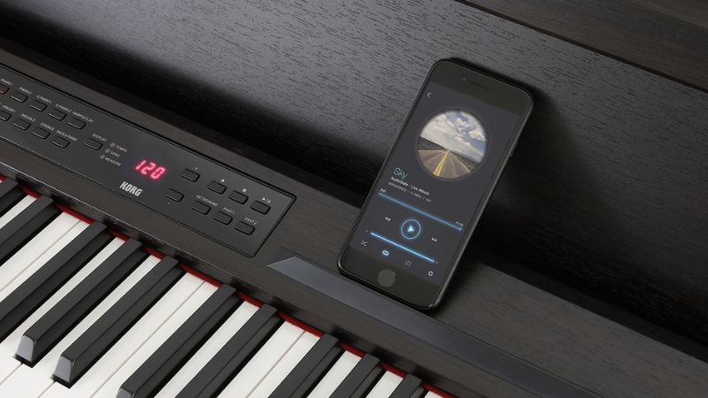 Korg C1 Air hỗ trợ kết nối Bluetooth tiện lợi 