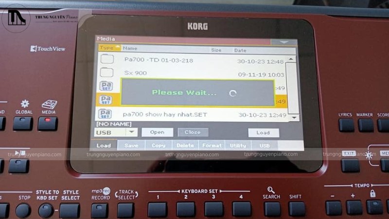 Màn hình cảm ứng TouchView của Arranger Keyboard PA700
