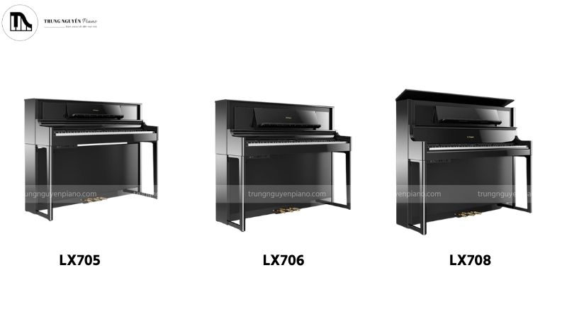 Ba model đàn piano điện Roland LX705, LX706, LX708