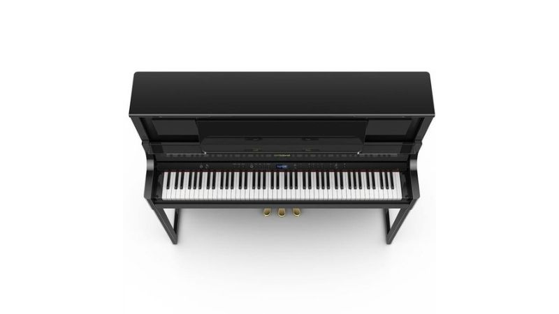 Roland LX706 sở hữu nắp mở trên đỉnh đàn