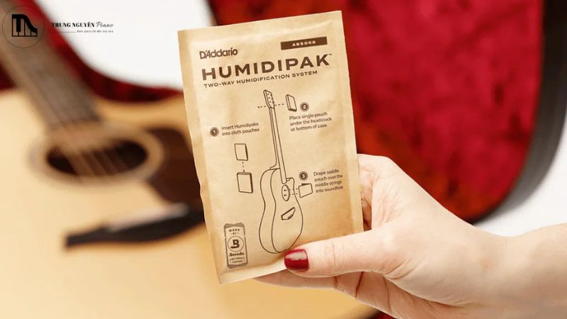 Dùng gói hút ẩm đàn guitar