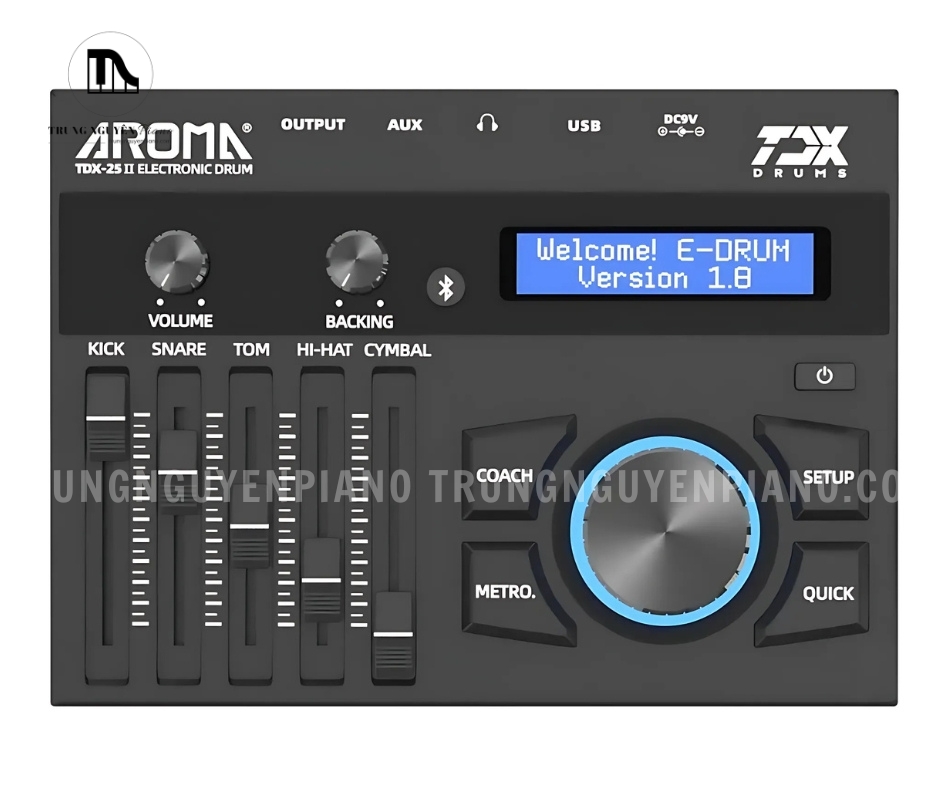 Trống Điện AROMA TDX25 13 Trống Điện AROMA TDX25 trang bị Module âm thanh chứa đựng một thư viện âm sắc đa dạng