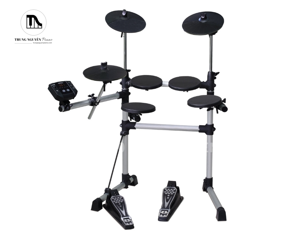 Trống Điện MEDELI DD402J (KII) có khung sườn cứng cáp và các pad chất lượng mang lại độ bền cao