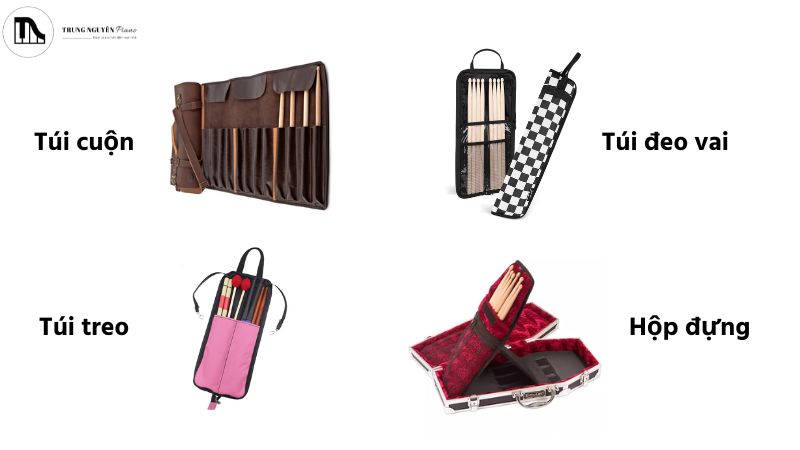 Cẩm nang chọn túi đựng dùi trống & phụ kiện cho người chơi trống 2 4 loại túi đựng dùi trống chuyên dụng theo thiết kế phổ biến