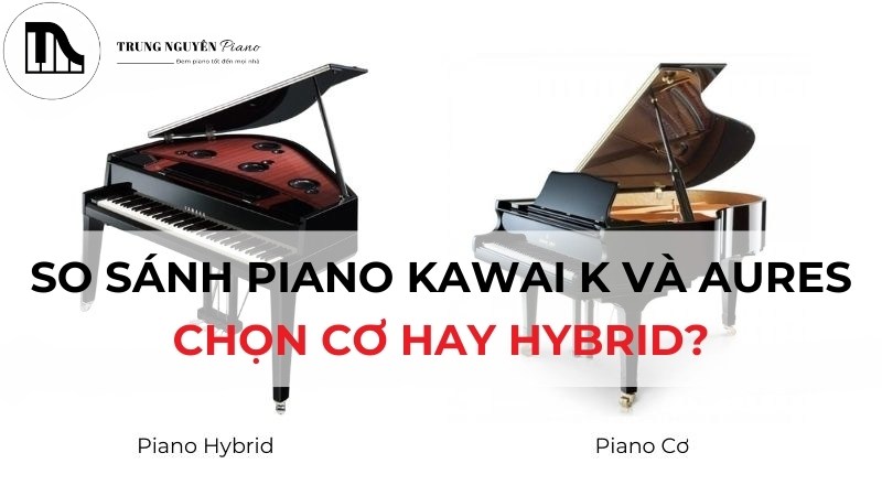 So sánh Piano Kawai K và AURES: Chọn Cơ hay Hybrid?