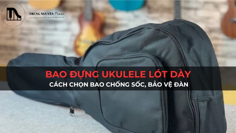 Bao đựng Ukulele có lót dày: Cách chọn bao chống sốc, bảo vệ đàn