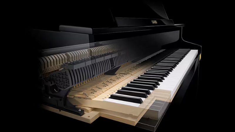 Bộ máy phím mang đến khả năng biểu cảm tinh tế như đàn châu Âu