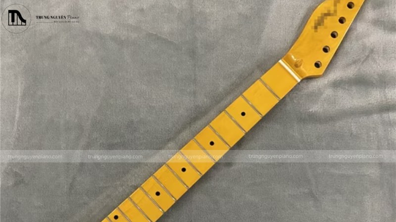 Maple - gỗ làm cần đàn Guitar màu sáng đặc trưng, bóng bẩy