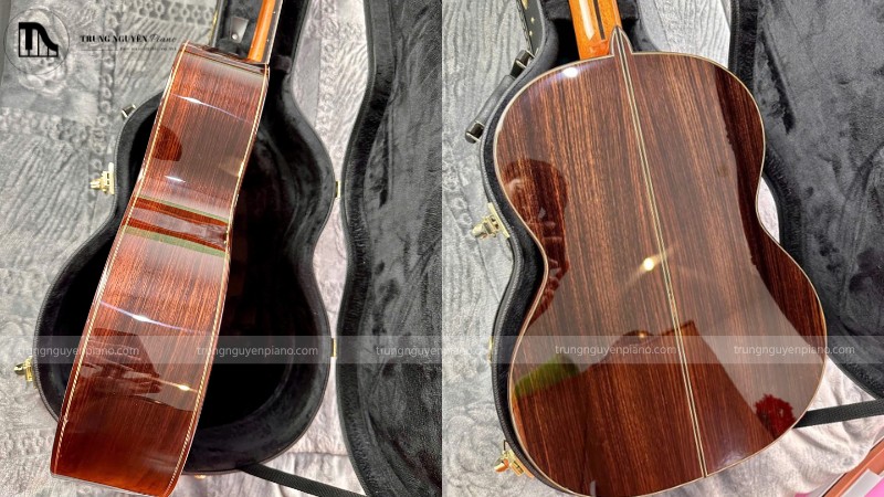 Gỗ lưng và hông Guitar: So sánh Rosewood, Mahogany và Maple 2 Vân gỗ tuyệt đẹp của lưng đàn guitar làm từ gỗ Rosewood